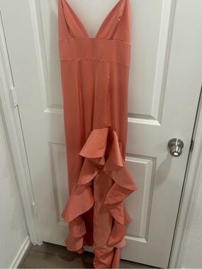 Lovers + Friends Coral Slip Dress with Delicate Strap